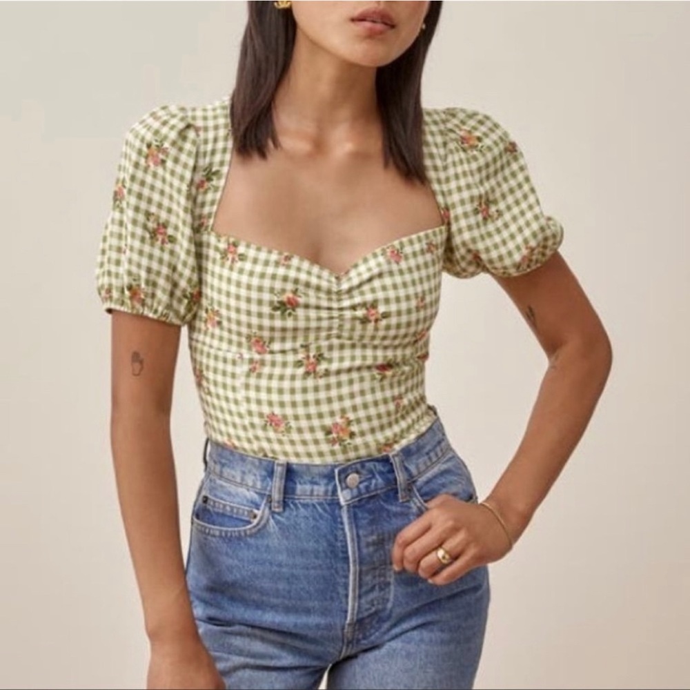 Reformation Marmalade floral top